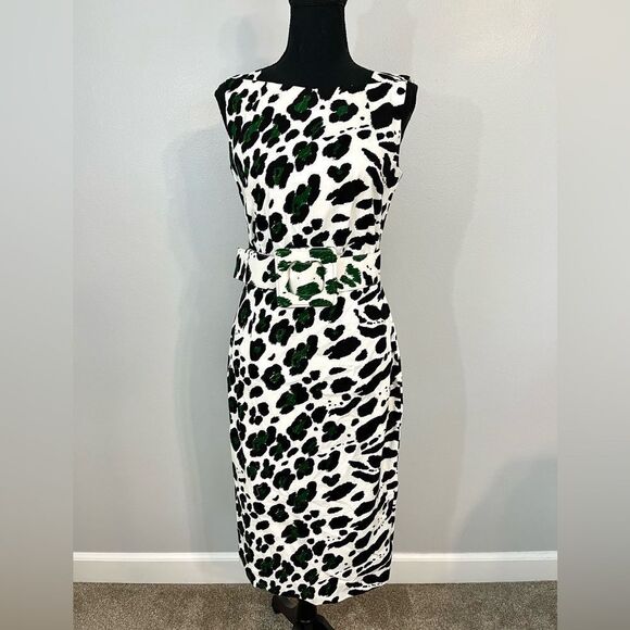 Samantha Sung Jane Midi Sheath Dress in Green - Picture 1 of 8
